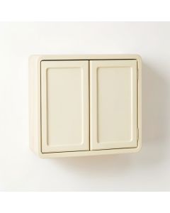 Olive Brook Wall-Mounted Entry Cabinet - Cream (synthetic illustration; no displayed measurements)