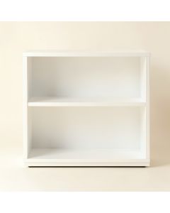Stone Bluff Low Bookcase - White (synthetic illustration; no displayed measurements)