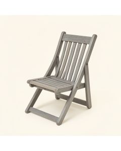 Birch Branch Folding Outdoor Chair - Gray (synthetic illustration; no displayed measurements)