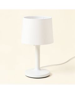 21.5 '' White Bedside Table Lamp (synthetic illustration; no displayed measurements)