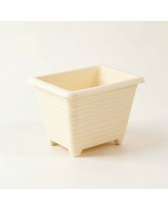 Rowan Bluff Empty Raised Planter - Ivory (synthetic illustration; no displayed measurements)