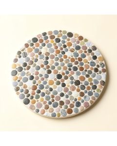 Penny 1 '' X 1 '' Porcelain Round Mosaic Wall & Floor Tile (synthetic illustration; no displayed measurements)