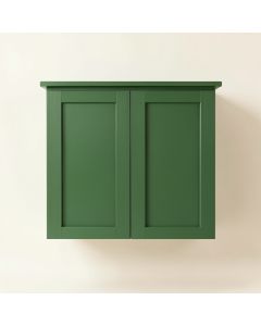 Dune Arc Wall-Mounted Laundry Cabinet (synthetic illustration; no displayed measurements)