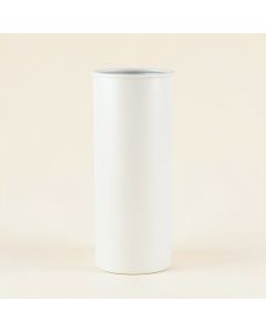 Olive Crest Empty Decorative Vase - White (synthetic illustration; no displayed measurements)