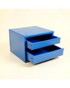 Ash Branch Small-Parts Storage Drawer Cabinet - Blue (synthetic illustration; no displayed measurements)
