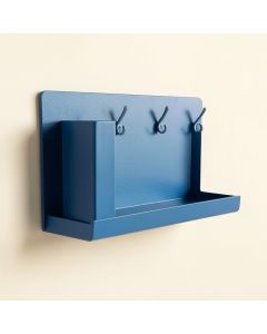 Moss Dale Wall-Mounted Entryway Organizer Shelf - Blue (synthetic illustration; no displayed measurements)