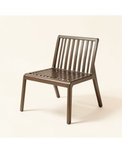 Metal Slat Back Stacking Side Chair (synthetic illustration; no displayed measurements)