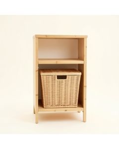 Spruce Dale Freestanding Pull-Out Hamper Cabinet - Beige (synthetic illustration; no displayed measurements)