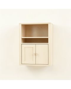 Alder Branch Wall-Mounted Entry Cabinet - Ivory (synthetic illustration; no displayed measurements)