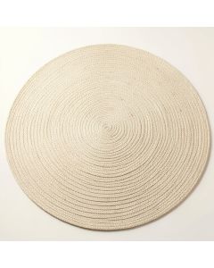 Rowan Brook Round Area Rug - Cream (synthetic illustration; no displayed measurements)