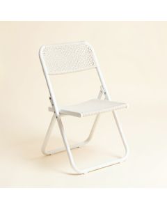 Moss Bend Folding Outdoor Chair - White (synthetic illustration; no displayed measurements)