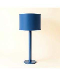 Dawn Crest Floor Lamp With A Plain Fabric Shade - Blue (synthetic illustration; no displayed measurements)