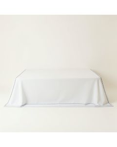 Field Edge Flat Bed Sheet - White (synthetic illustration; no displayed measurements)