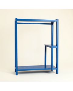 Hazel Crest Empty Garment Rack - Blue (synthetic illustration; no displayed measurements)