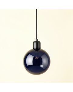 Moss Brook Pendant Light Suspended From One Plain Cable - Navy (synthetic illustration; no displayed measurements)