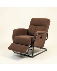 Modern Electronic Power Recliner With 360 Swivel Rotation , Usb Charging Port And Footrest , Brown (synthetic illustration; no displayed measurements)