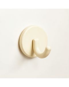 Linden Crest Wall-Mounted Robe Hook - Ivory (synthetic illustration; no displayed measurements)