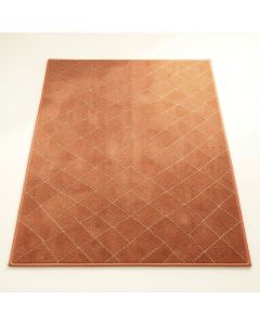 Pine Branch Rectangular Area Rug - Terracotta (synthetic illustration; no displayed measurements)