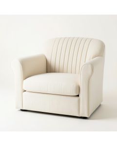 Oak Canyon Upholstered Armchair - Cream (synthetic illustration; no displayed measurements)