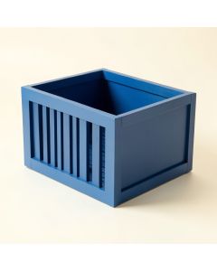 Bay Dell Empty Furniture-Style Litter Enclosure - Blue (synthetic illustration; no displayed measurements)
