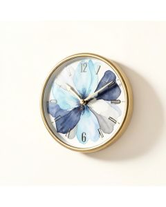 Indigold Watercolor Flower I 38 '' Wall Clock (synthetic illustration; no displayed measurements)