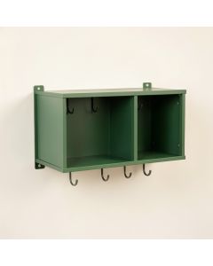 Field Brook Wall-Mounted Entryway Organizer Shelf - Green (synthetic illustration; no displayed measurements)