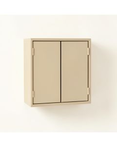 Shore Arc Wall-Mounted Entry Cabinet - Beige (synthetic illustration; no displayed measurements)