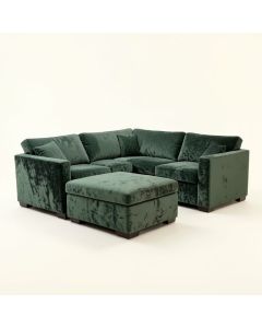 Milliner 138 '' Wide Chenille Right Hand Facing Modular Corner Sectional (synthetic illustration; no displayed measurements)
