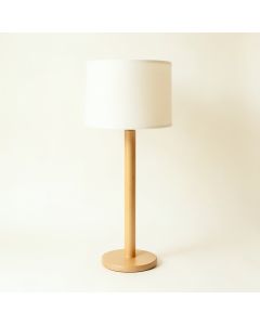 Stone Bluff Floor Lamp With A Plain Fabric Shade - Ivory (synthetic illustration; no displayed measurements)