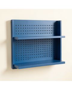 Dune Crossing Empty Wall-Mounted Tool Organizer Panel - Blue (synthetic illustration; no displayed measurements)