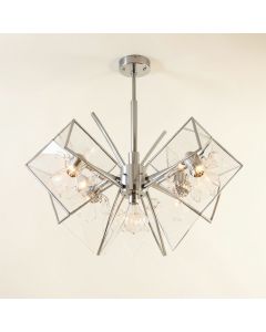 Juliana 10 - Light Statement Geometric Chandelier (synthetic illustration; no displayed measurements)