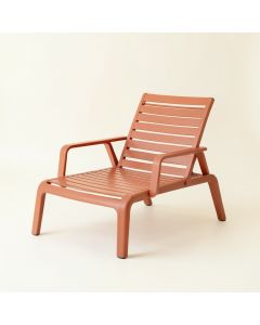 Dune Canyon Outdoor Lounge Chair - Terracotta (synthetic illustration; no displayed measurements)