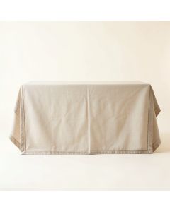 Pine Edge Flat Bed Sheet - Beige (synthetic illustration; no displayed measurements)