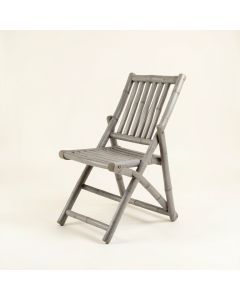 Heath Branch Folding Outdoor Chair - Gray (synthetic illustration; no displayed measurements)