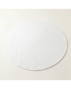Maple Canyon Round Area Rug - White (synthetic illustration; no displayed measurements)