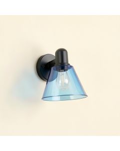 Willow Dale Wall Sconce Mounted On A Plain Wall - Blue (synthetic illustration; no displayed measurements)