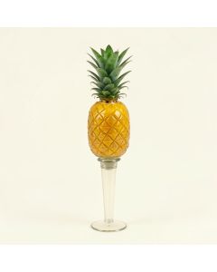 Aloha Pineapple Glass Garden Torch (synthetic illustration; no displayed measurements)