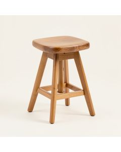 Yvonne Swivel Solid Wood 29.5 '' Bar Stool (synthetic illustration; no displayed measurements)