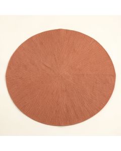 Brook Bend Round Area Rug - Terracotta (synthetic illustration; no displayed measurements)