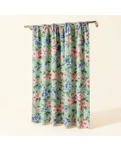 Lavinia Paradise 100 % Cotton Floral Room Darkening Rod Pocket Single Curtain Panel (synthetic illustration; no displayed measurements)