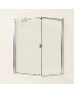 Ferrara 68 '' W X 73.5 '' H Single Sliding Frameless Shower Door With Rollerdisk™ Technology (synthetic illustration; no displayed measurements)