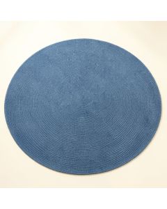 Flint Brook Round Area Rug - Blue (synthetic illustration; no displayed measurements)