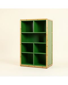 Alder Bluff Freestanding Bookcase - Green (synthetic illustration; no displayed measurements)