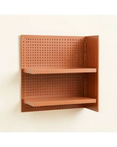 Lake Dale Empty Wall-Mounted Tool Organizer Panel - Terracotta (synthetic illustration; no displayed measurements)
