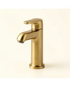 Waterfall Single Hole Bathroom Faucet With Drain Assembly (synthetic illustration; no displayed measurements)
