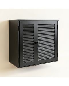 Pine Crossing Wall-Mounted Laundry Cabinet - Black (synthetic illustration; no displayed measurements)