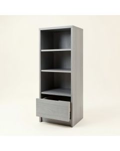 Moss Brook Narrow Cubby Tower - Gray (synthetic illustration; no displayed measurements)