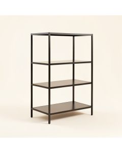 Duru 70.86 '' H X 39.37 '' W Iron Etagere Bookcase (synthetic illustration; no displayed measurements)