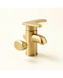 Purist Single-Handle Bathroom Sink Faucet With Straight Lever Handle (synthetic illustration; no displayed measurements)