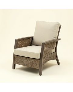 Behn Outdoor Patio Chair With Cushions (synthetic illustration; no displayed measurements)
